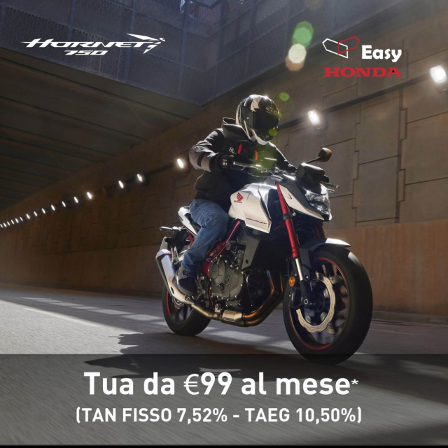 HONDA CB750 HORNET Tua da €99 al mese grazie al finanziamento Easy Honda